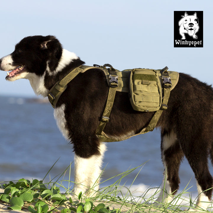 Whinhyepet Military Harness Army Green Xl