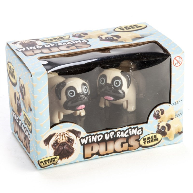 Wind Up Racing Pugs - Set Of 2