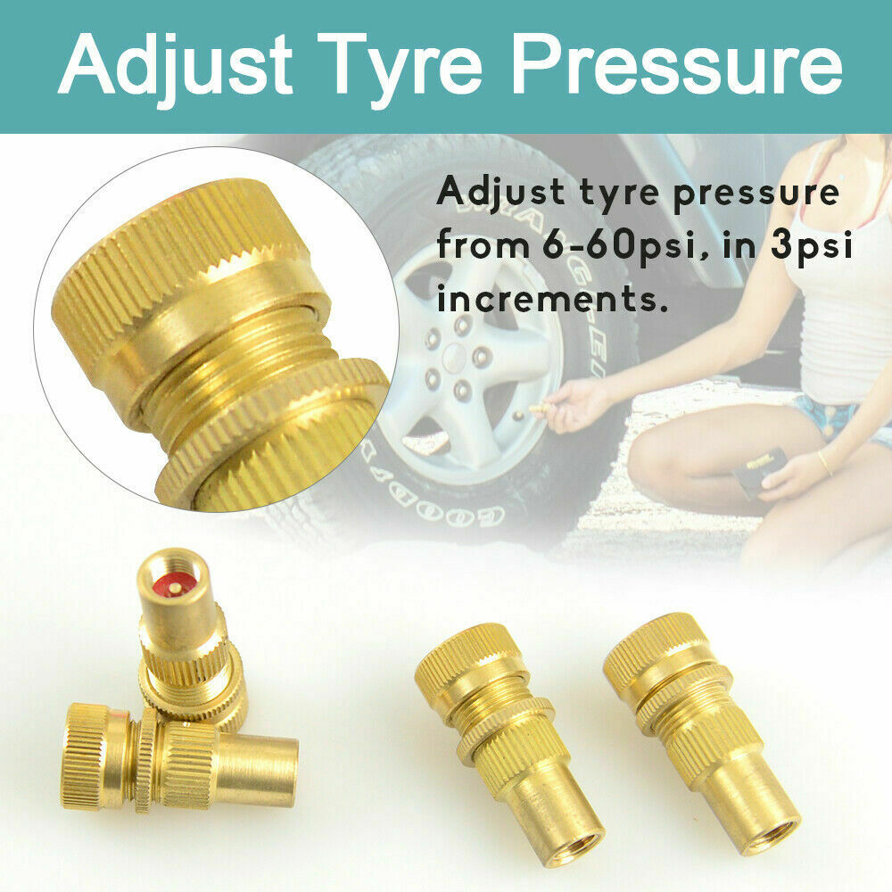 Tyre Deflators Brass Air Deflator 0-60 Psi Tire Valve Core Tool Automatic