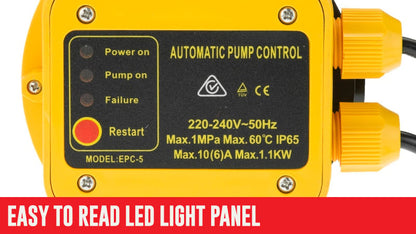 Water Pump Controller, Adjustable Pressure Switch, Electric