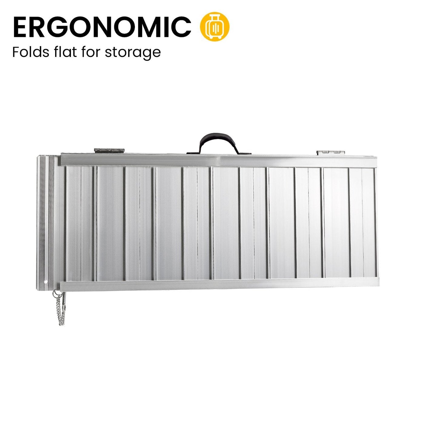 Aluminium Foldable Wheelchair Ramp With Handle - 3ft