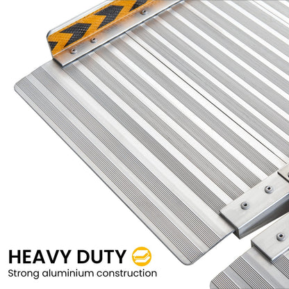 Aluminium Foldable Wheelchair Ramp With Handle - 3ft