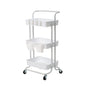 3/2 Tier Trolley Cart Storage Utility Rack Organizer Swivel Kitchen