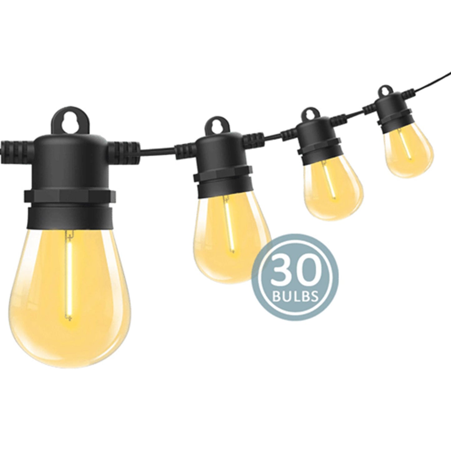 30-Bulb Festoon String Lights 32M Waterproof LED Outdoor
