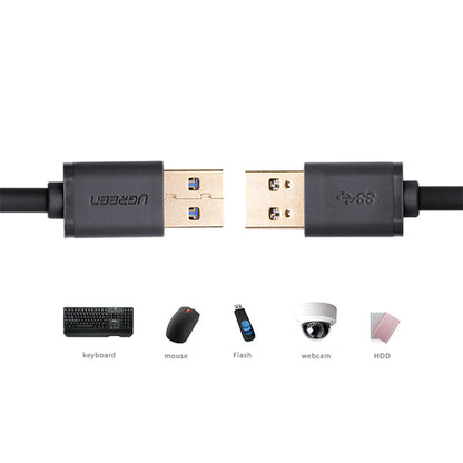 Usb3.0 A Male To A Male Cable 1M Black (10370)