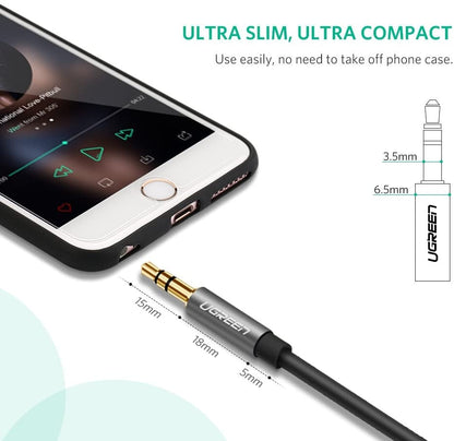 Male to 3.5mm Female Extension Cable 3m Black