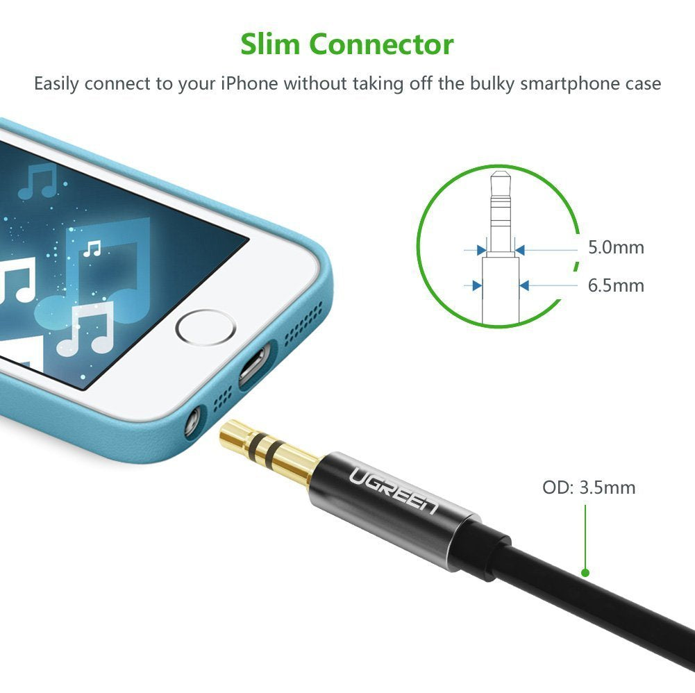 3.5Mm Male To 3.5Mm Male Audio Cable 1M (10733)