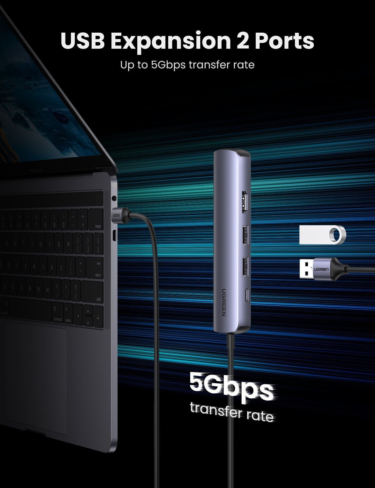 10919 Ultra Slim 5-In-1 Usb C Hub