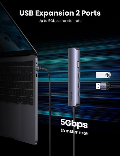 10919 Ultra Slim 5-In-1 Usb C Hub