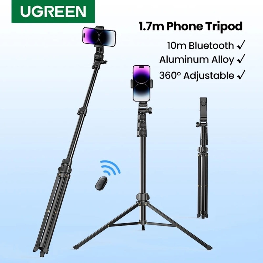 Selfie Stick Tripod With Remote 1.5M