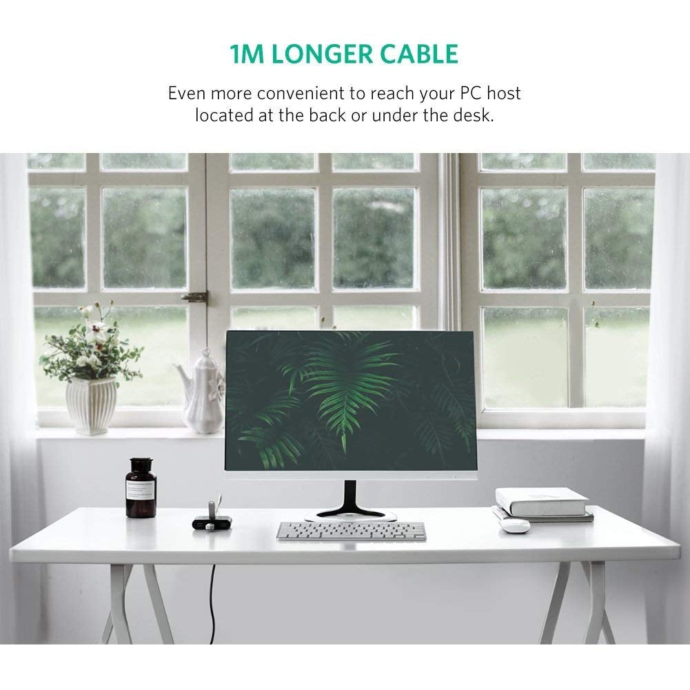Usb 3.0 4 Ports Hub Black 50Cm (20290)