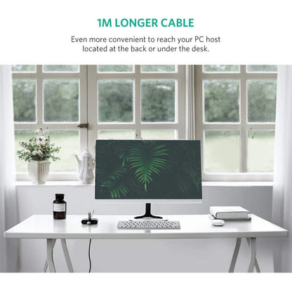 Usb 3.0 4 Ports Hub Black 50Cm (20290)