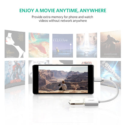 Usb Type-C Male To Usb 3.0 Type A Female Otg Cable - White 15Cm (30702)