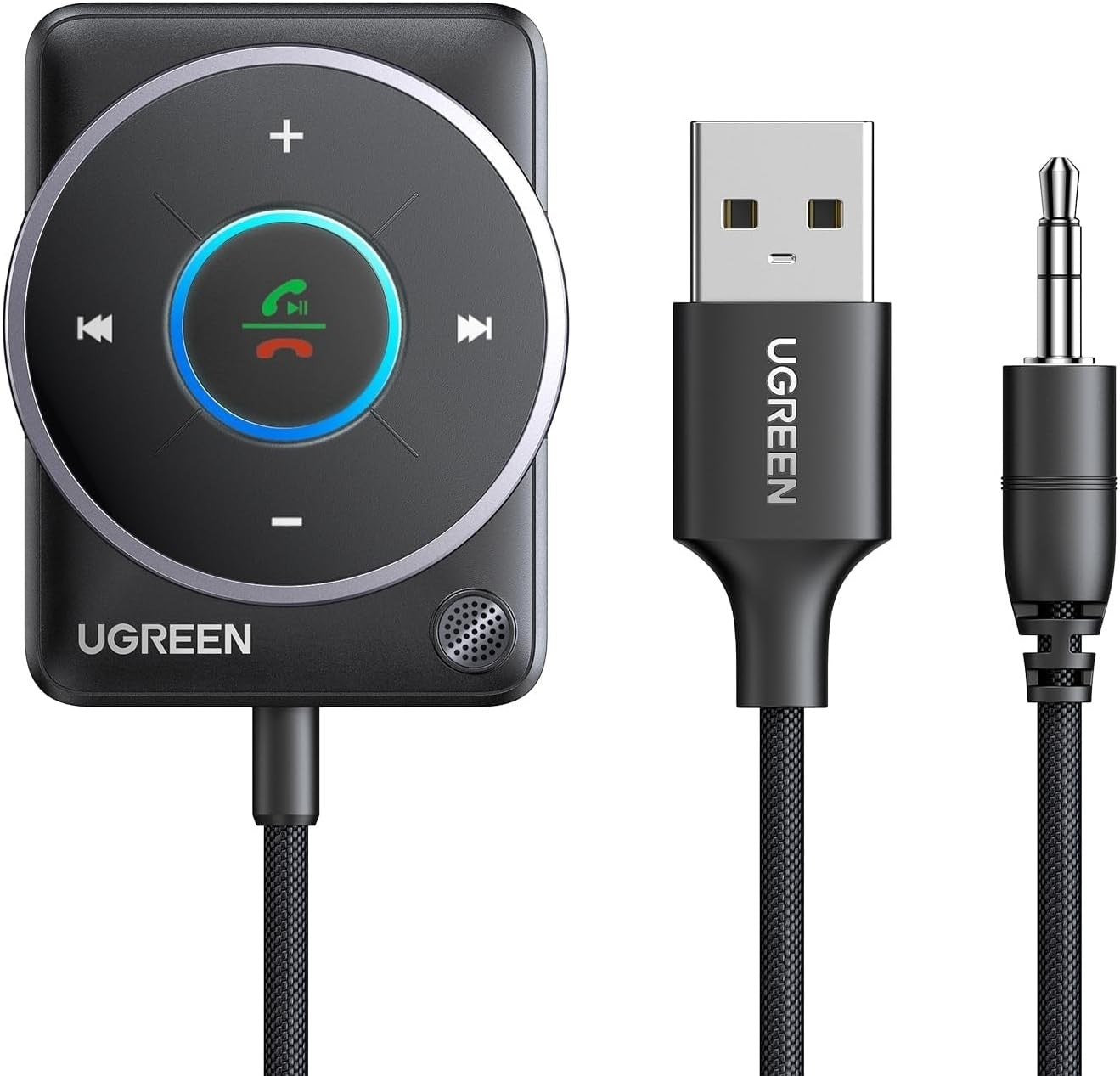 35002 Bluetooth 5.4 Aux Car Adapter (Enhanced Connection & Noise Cancellation)