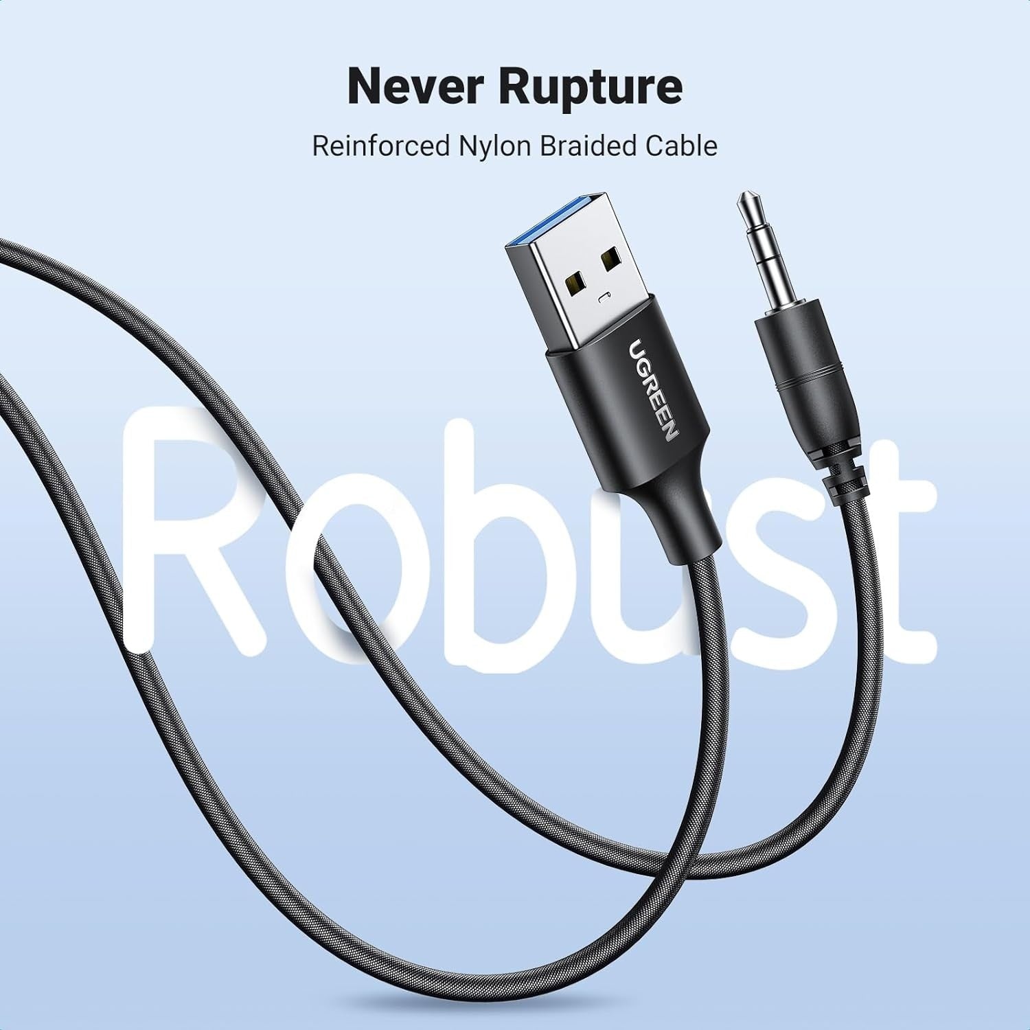 35002 Bluetooth 5.4 Aux Car Adapter (Enhanced Connection & Noise Cancellation)