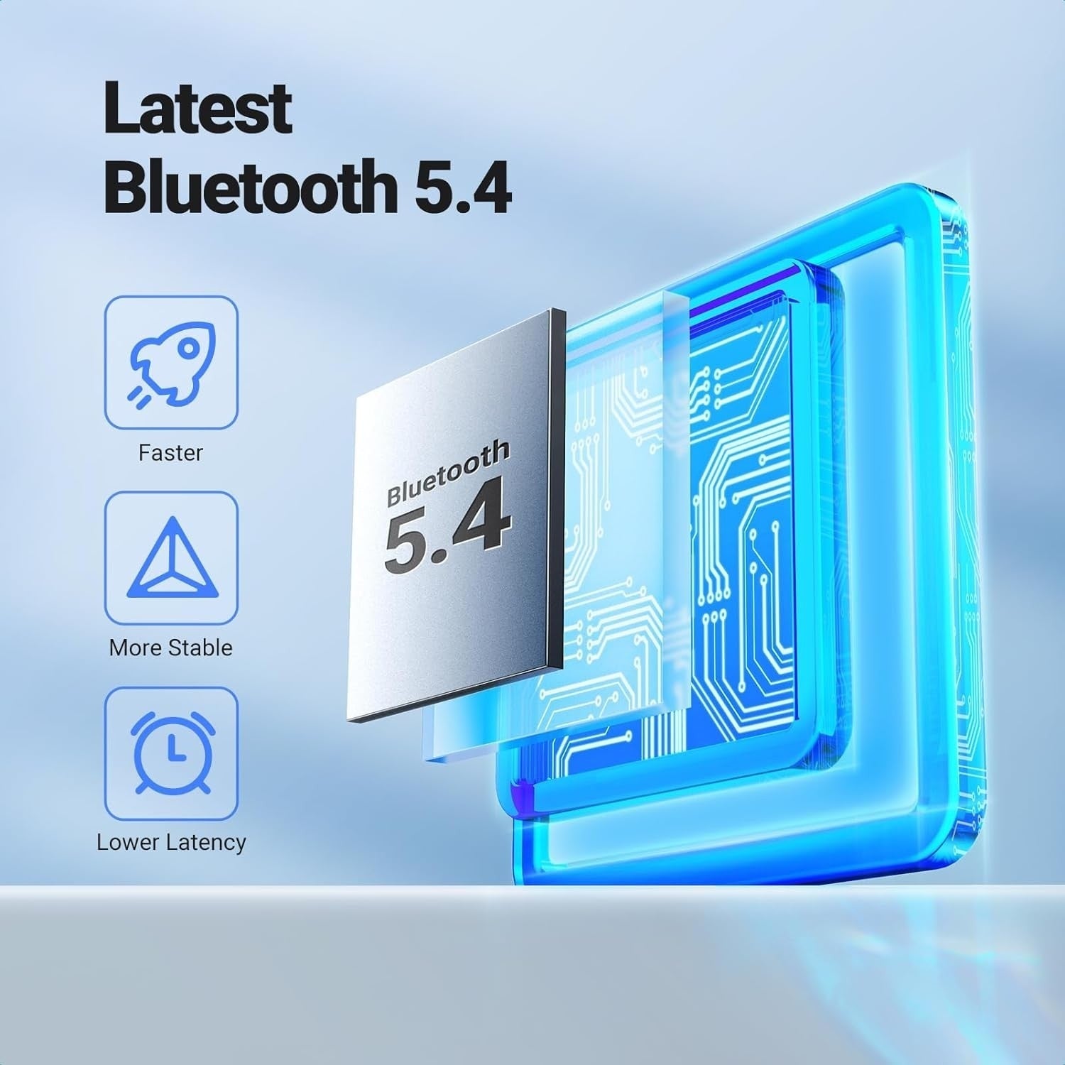35002 Bluetooth 5.4 Aux Car Adapter (Enhanced Connection & Noise Cancellation)