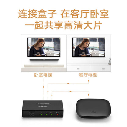 1 X 2 Hdmi Amplifier Splitter - Black (40201)