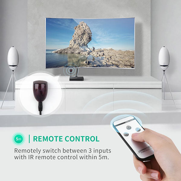 1 X 3 Hdmi Switch - Black (40234)