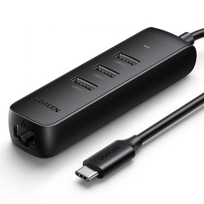 50627 Usb-C To Usb-A 3-Port Hub With Rj45 Gigabit Ethernet