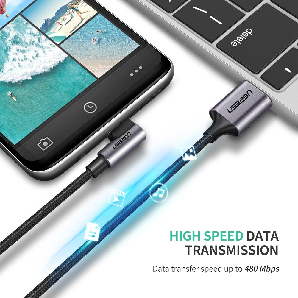 Angled Usb Type-C To Usb 2.0A Cable 2.0M 50942