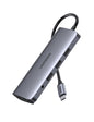 Usb-C To 3*Usb 3.0 A+Hdmi+Vga+Rj45 Gigabit Aux3.5Mm+Pd Converter Gray