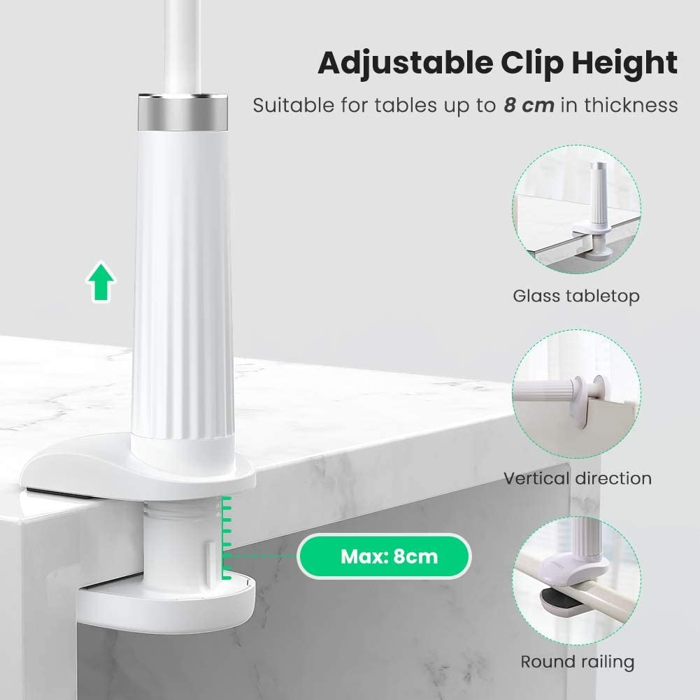 80515 Phone Holder With Long Arm Silver 120Cm