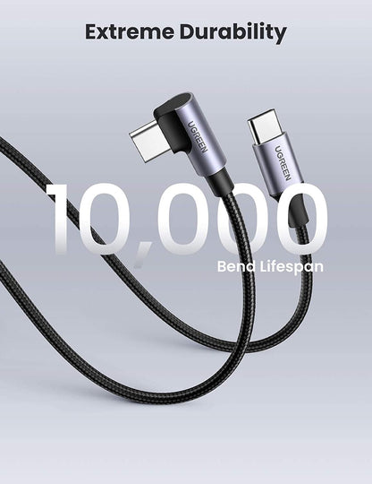 80714 Usb-C 2.0 To Angle Usb-C Cable Black 3M
