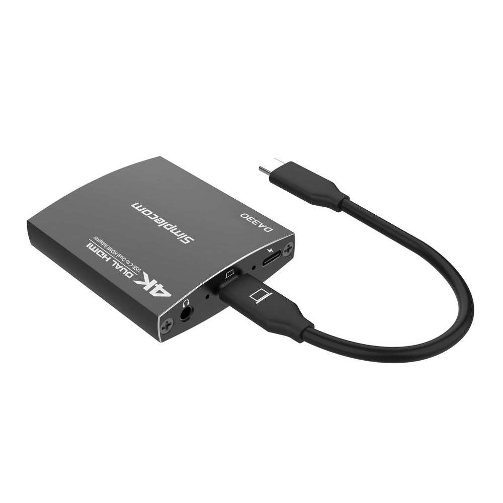 Da330 Usb-C To Dual Hdmi Mst Adapter 4K@60Hz With Pd And Audio Out