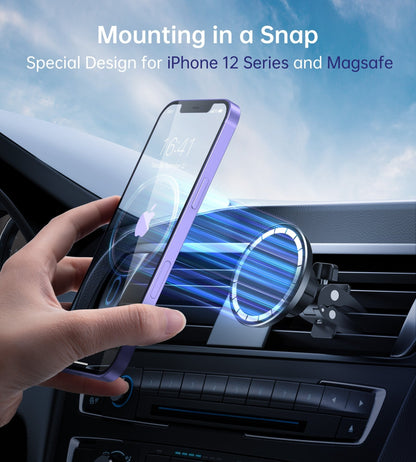 At0004 Magsafe Iphone 12 Magnetic Car Mount Car Air Vent Phone Holder