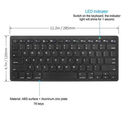 Ultra Slim Wireless Bluetooth Keyboard