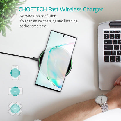 15W Wireless Charging Pad With Ac Adapter