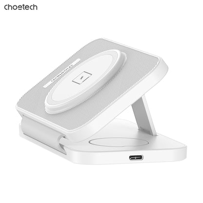 3in1 Magnetic Foldable Wireless Charger White