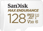Max Endurance Microsdxc Card Sqqvr 128G (60 000 Hrs) Uhs-I C10 U3 V30 100Mb