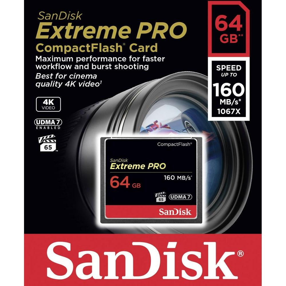 Extreme Pro Cfxp 64Gb Compactflash 160Mb/S (Sdcfxps-064G)