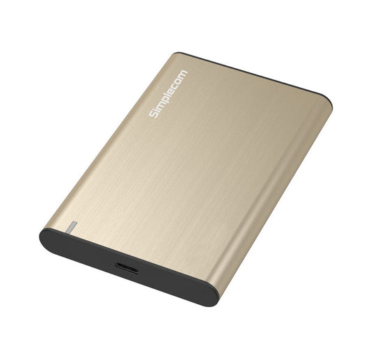 Aluminium 2.5'' Sata Hdd/Ssd To Usb 3.1 Enclosure Gold