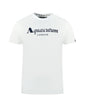 Aquascutum Men'S Midnight Blue/White/Grey Cotton Tee Shirt