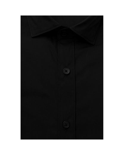 Bagutta Blue/Black/Light Blue Men's Cotton Shirt