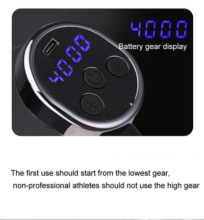 20-Speed Electric Shock Muscle Massage Gun With Lcd