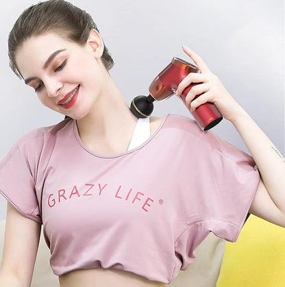 20-Speed Electric Shock Muscle Massage Gun With Lcd
