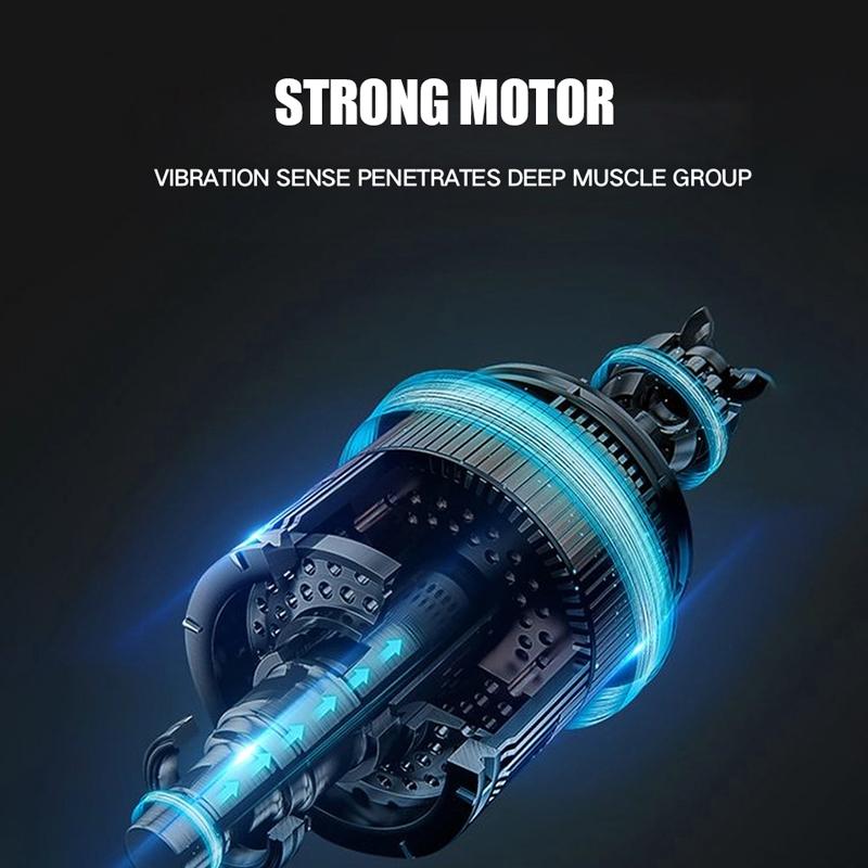 Compact Electric Massage Gun - Adjustable Speed & USB Charging