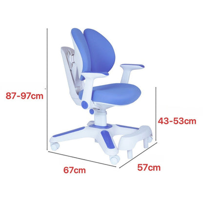 Kids Ergonomic Study Desk & Chair Set - Blue/Pink