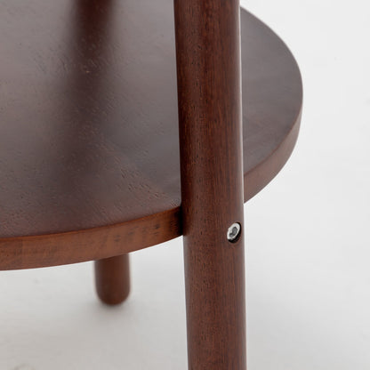 Tripod Floor Lamp Side Table With Shelf & Usb Charger