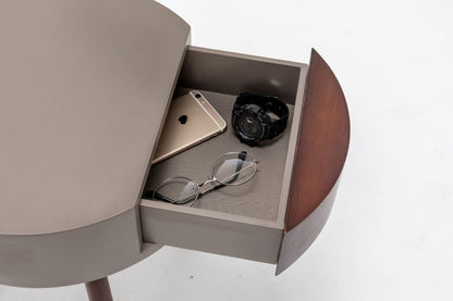 Tripod Lamp With Shelf & Usb Charger