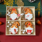 Gnome Christmas Ornaments Set - 12 Wooden Tree Decor, 2-Pack