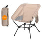 Black Portable Lightweight Folding Beach Chair - Compact Fishing