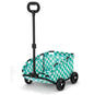 Red Lattice Compact Foldable Pet Stroller for Dogs and Cats