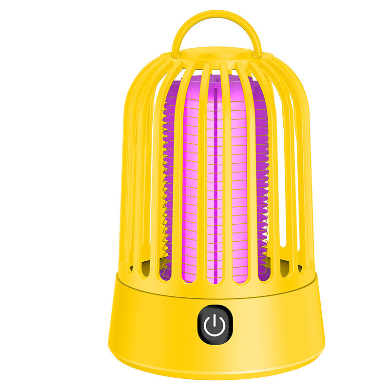 Yellow Electric Mosquito Killer Lamp - USB Rechargeable