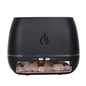Sleek Black Flame Diffuser - Aromatherapy & Humidifier with Light