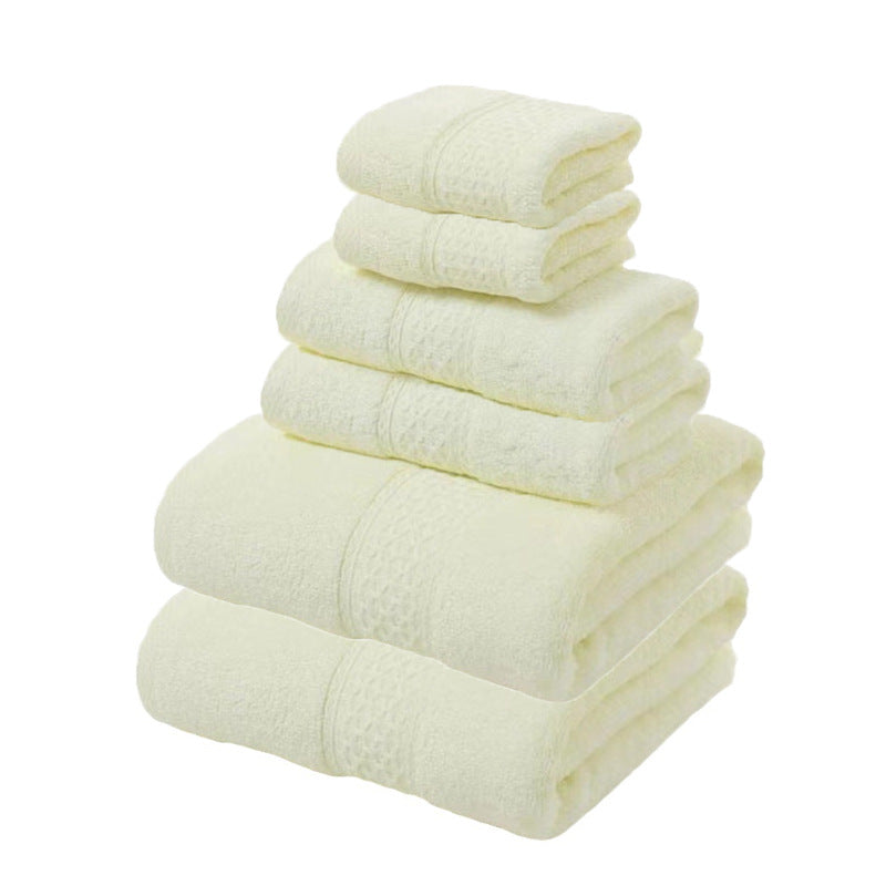 Pink Luxury Cotton Towel Set - Soft & Absorbent (6-Piece)