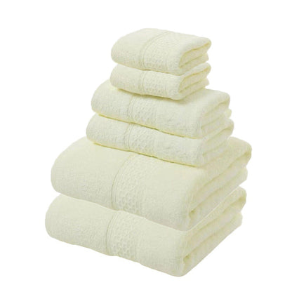 Pink Luxury Cotton Towel Set - Soft & Absorbent (6-Piece)